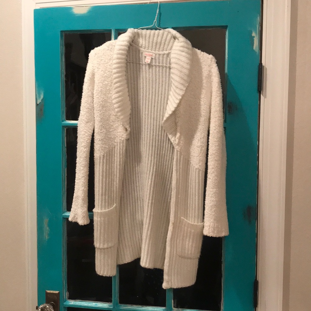 Girls winter white cardigan/ sweater